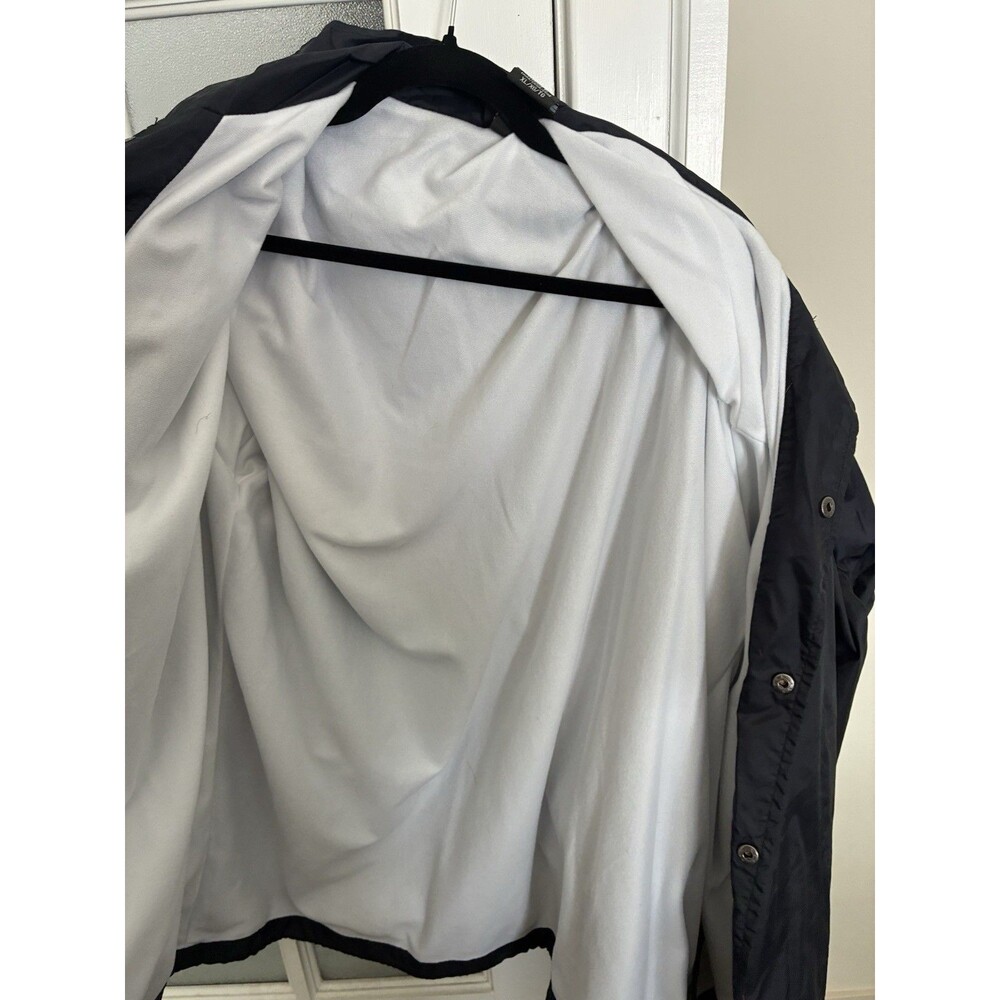 Dickies Men's Black Snap-Front Lined Jacket XL Stand-Up Collar Logo - Picture 3 of 4